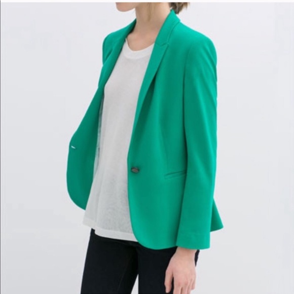 Zara Jackets & Blazers - Zara Teal Blazer